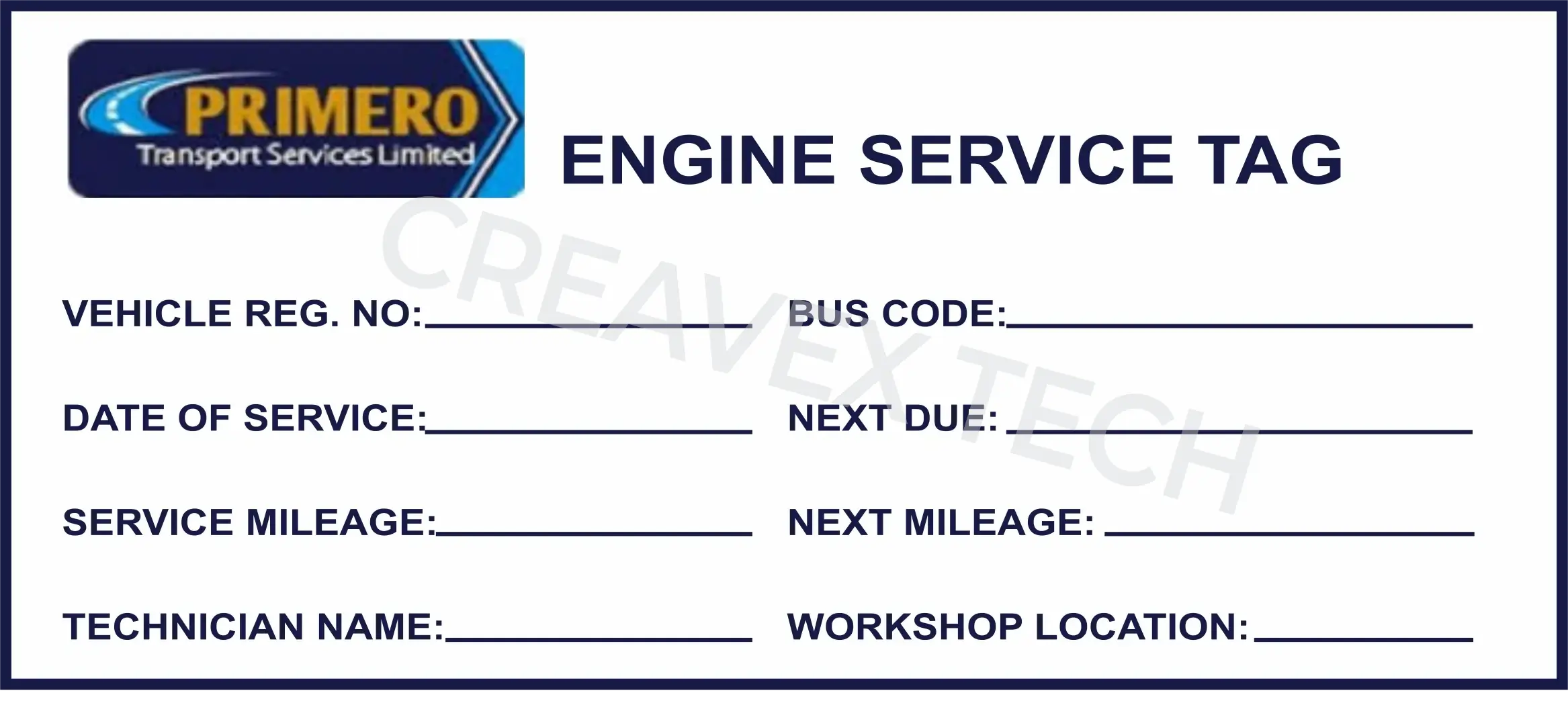 Receipt Design by Creavex Tech